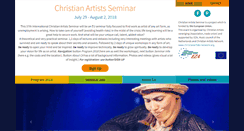 Desktop Screenshot of christianartists.org