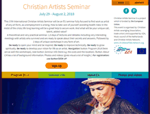 Tablet Screenshot of christianartists.org